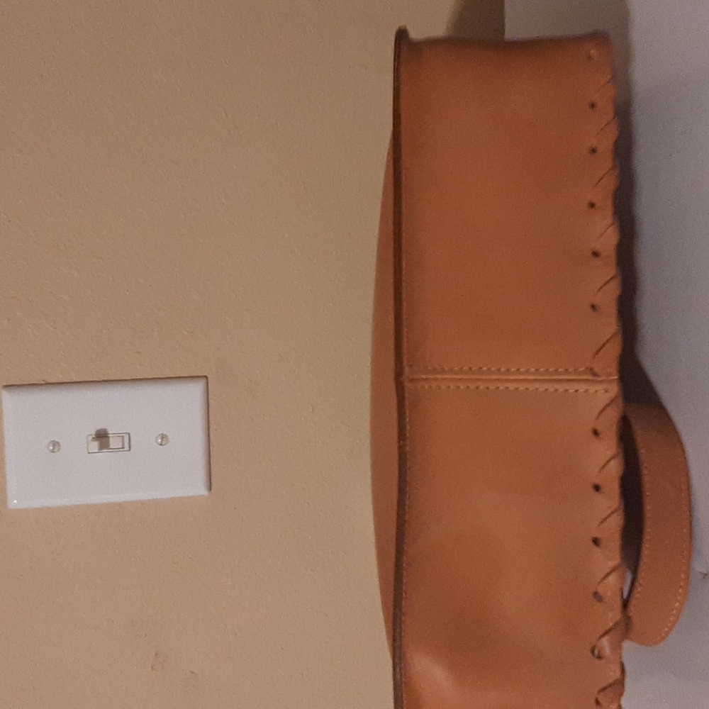 Cowhide/Leather Tan Handbag - image 5